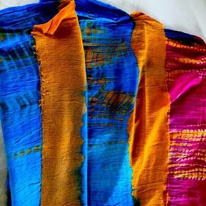 Vibrant multi color scarf